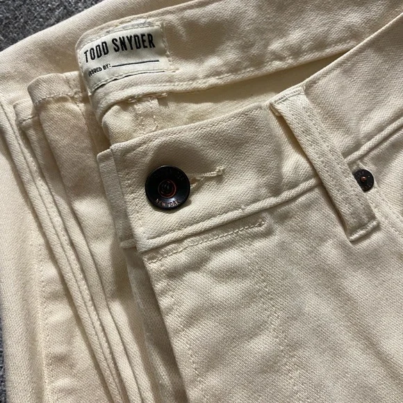 Todd Snyder Off-White Denim Pants